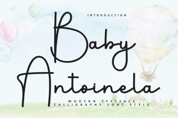 Baby Antoinela: A Festive Script Font for Standout Marketing