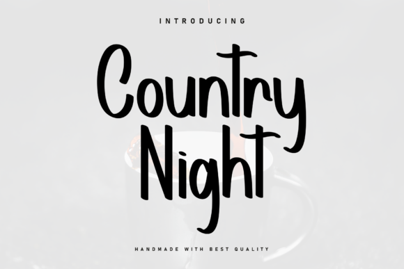 Country Night: A Handwritten Font That Makes Your Products Feel Special