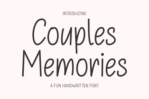 Couples Memories Font: A Warm Touch for Your Marketing Content
