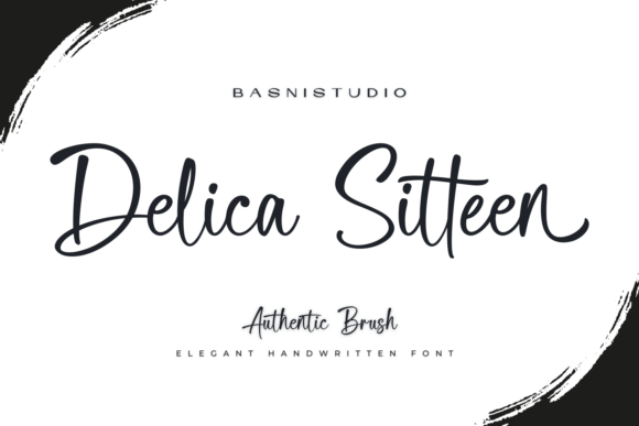 Delica Sitteen Font: A Bold Handwritten Script for Crafting