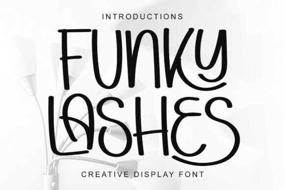 Funky Lashes: A Playful Font for Engaging Editorial Design