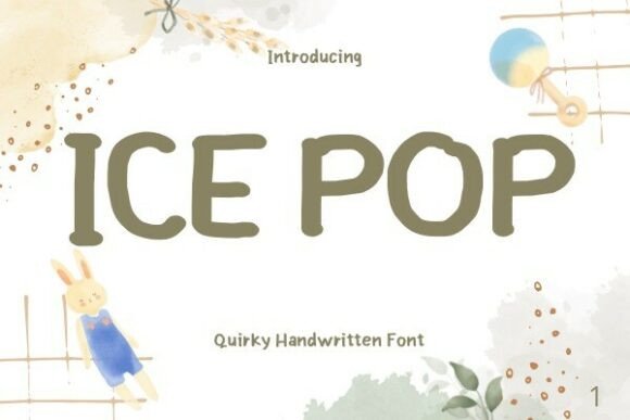 Icepop Font: A Minimalist Handwritten Typeface with Distinct Character