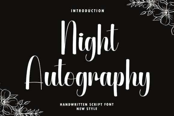 Night Autography: A Handwritten Script Font Built for Digital Elegance