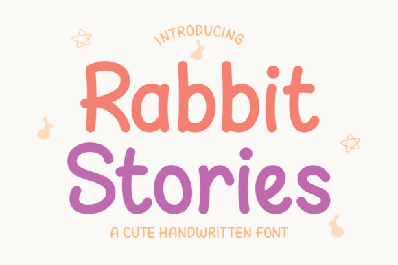 Rabbit Stories: A Handwritten Font That Brings Whimsy to Brand Design