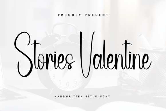 Stories Valentine: A Heartfelt Script Font for Editorial Elegance