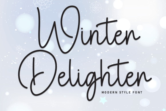 Winter Delighter: A Warm and Playful Handwritten Font for Crafters